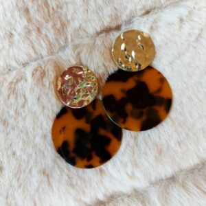 Earrings Copper&Black