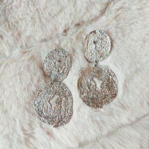 Earrings Silver Oval